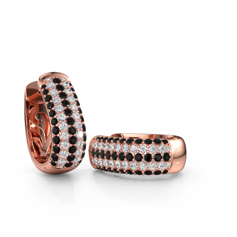 Bild von Creole Danika 10.5 B 585 Roségold Schwarz Diamant 2.09 crt