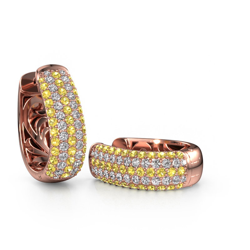 Bild von Creole Danika 12.5 B 585 Roségold Gelb Saphir 1.3 mm