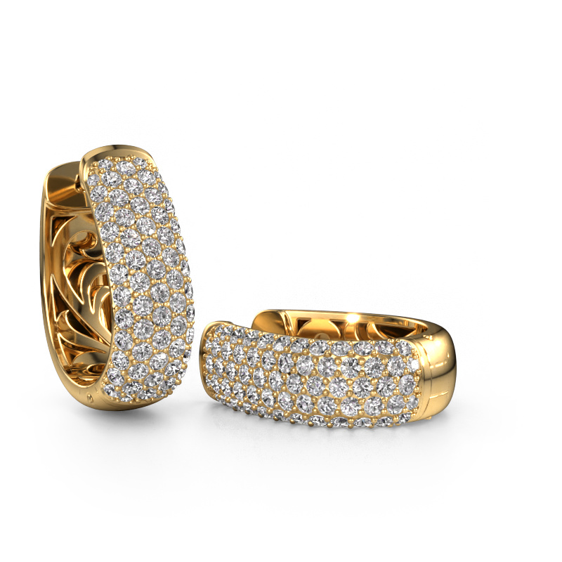 Image of Hoop earrings Danika 12.5 B 585 gold Diamond 2.307 crt