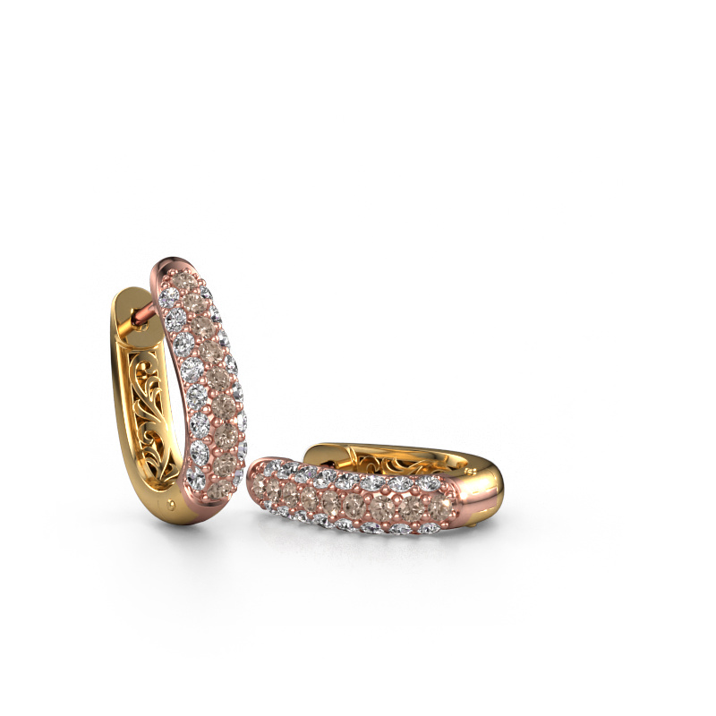 Bild von Creole Danika 8.5 A 585 Roségold Braun Diamant 0.98 crt