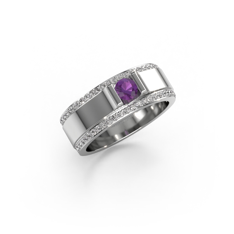 Bild von Herren ring Danillo 950 Platin Amethyst 4.2 mm