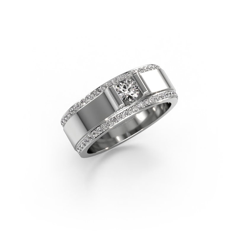Image of Men's ring Danillo 950 platinum Zirconia 4.2 mm