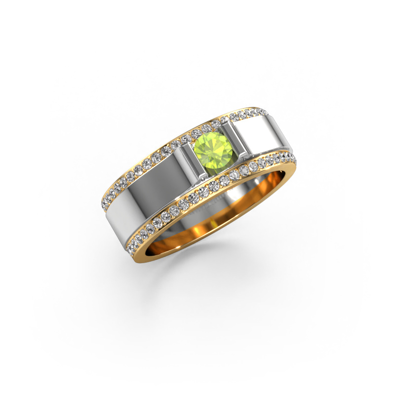 Bild von Herren ring Danillo 585 Weißgold Peridot 4.2 mm