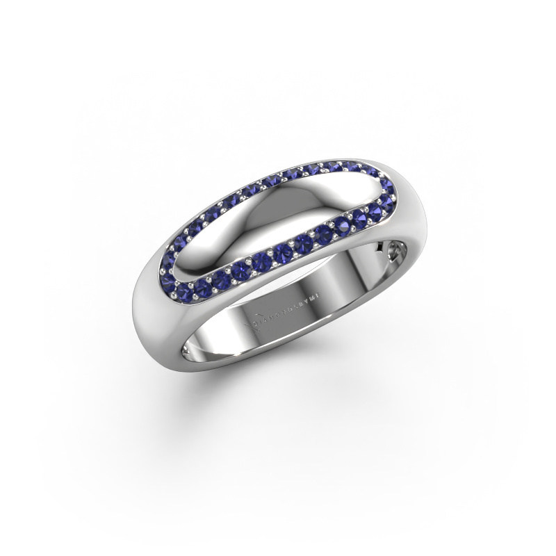 Bild von Ehering Danique 950 Platin ±6x3 mm Saphir