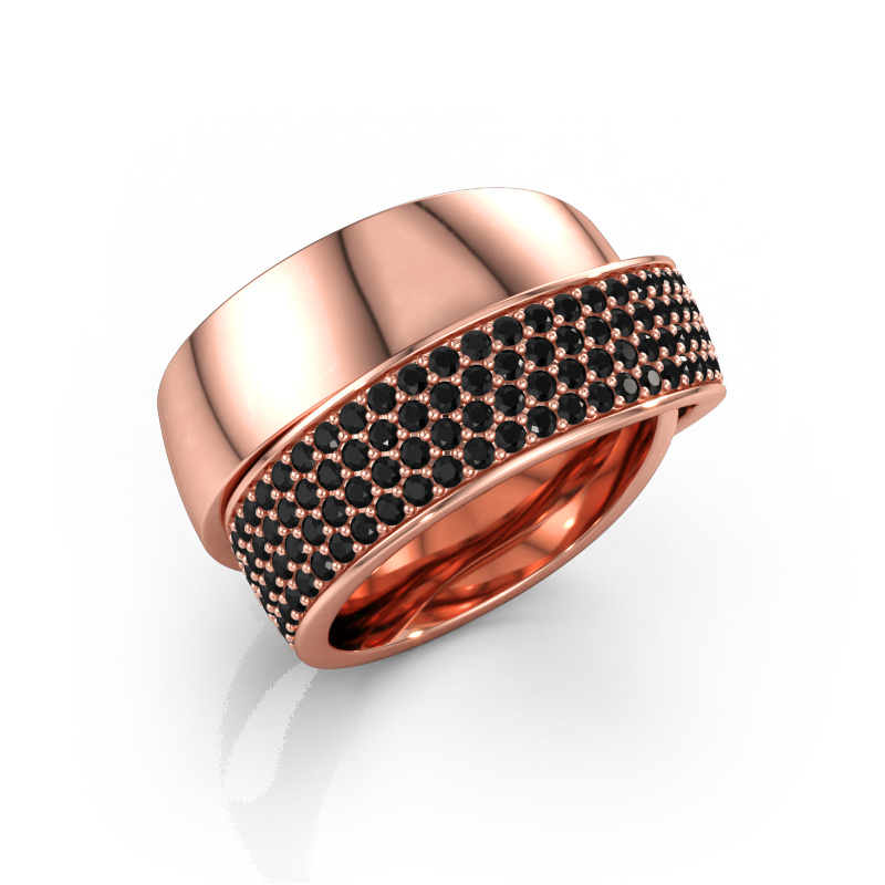 Immagine di Anello Danna 585 oro rosa Diamante nero 1.71 crt