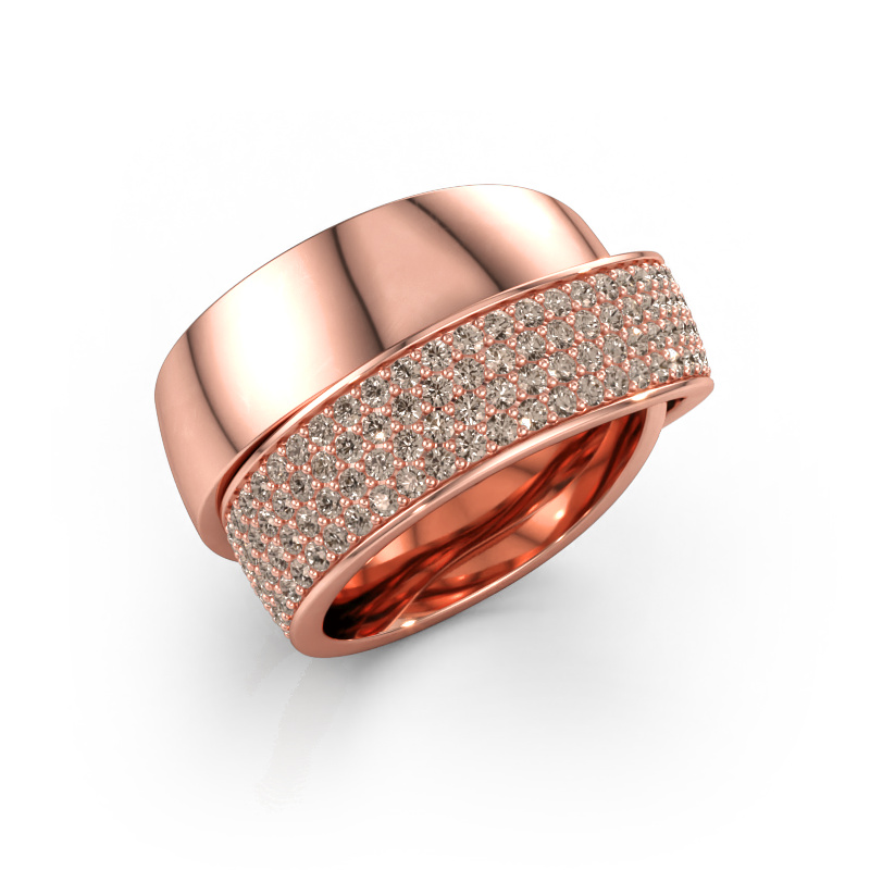 Bild av Ring Danna 585 roséguld Brun diamant 1.425 crt