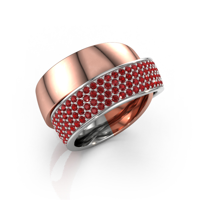 Image of Ring Danna 585 rose gold Ruby 1.3 mm