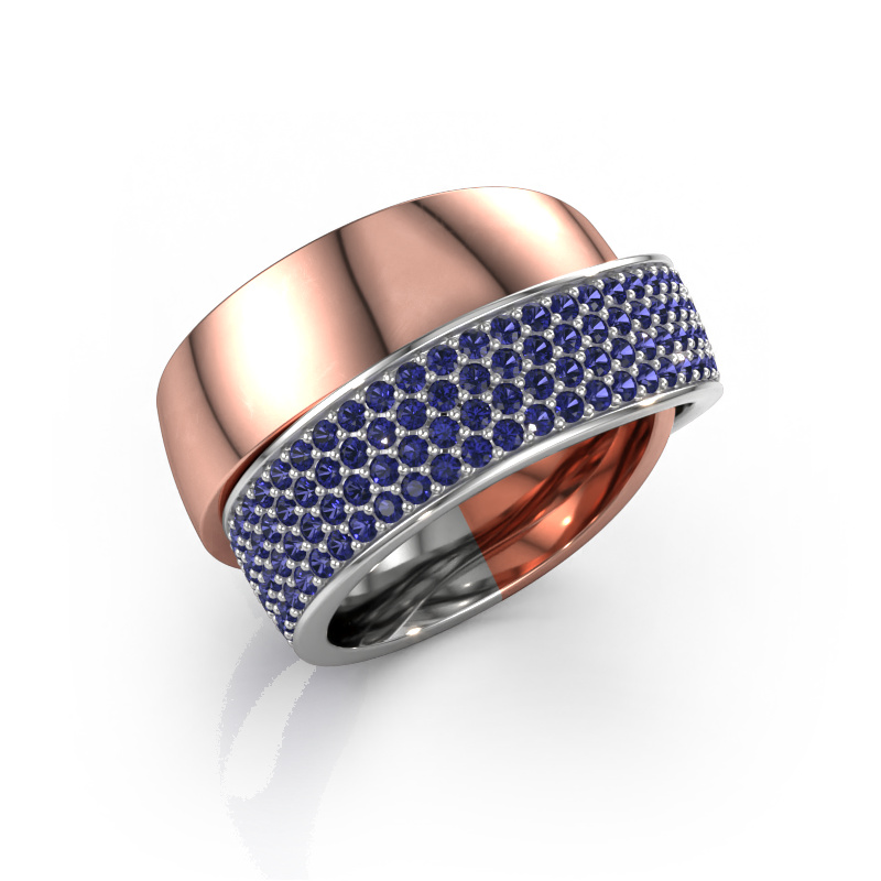 Image of Ring Danna 585 rose gold Sapphire 1.3 mm