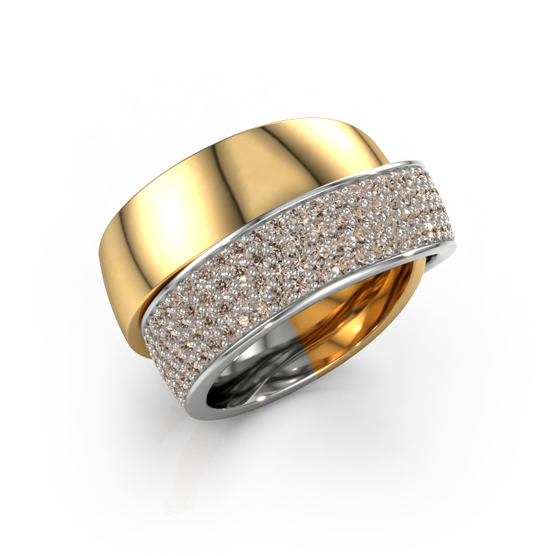Image of Ring Danna 585 gold Brown diamond 1.425 crt