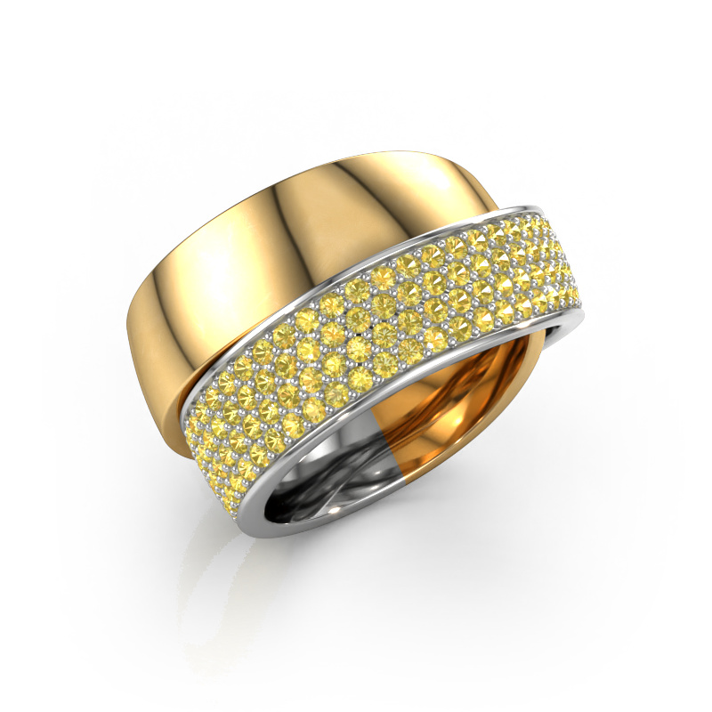 Image of Ring Danna 585 gold Yellow sapphire 1.3 mm