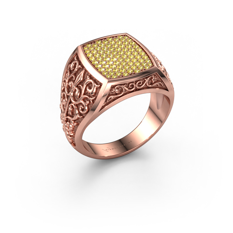 Bild von Herrenring Danny 585 Roségold Gelb Saphir 0.9 mm