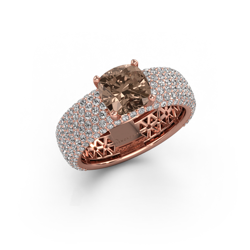 Bild von Verlobungsring Darcy 585 Roségold Braun Diamant 3.37 crt