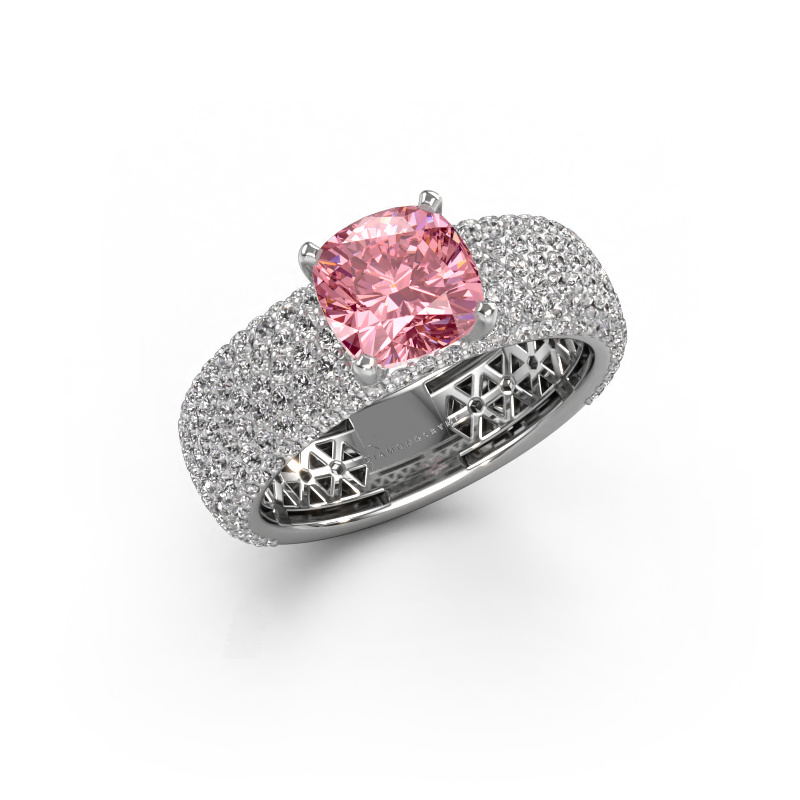 Bild von Verlobungsring Darcy 950 Platin Rosa Labordiamant 7 mm