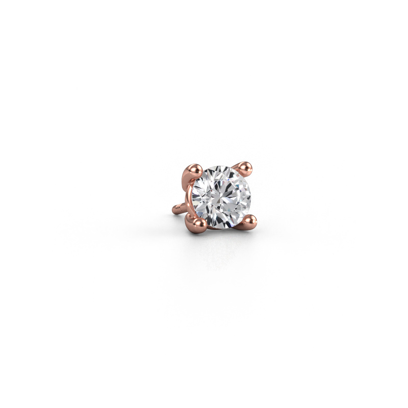 Bild von Männer Ohrstecker Dave RND 585 Roségold Diamant 0.70 crt