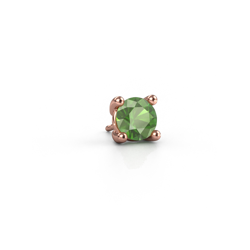 Bild von Männer Ohrstecker Dave RND 585 Roségold Turmalin grün 6.5 mm