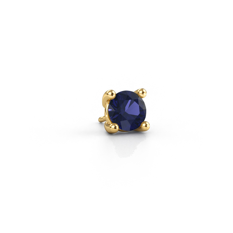 Immagine di Orecchino da uomo Dave RND 585 oro Zaffiro 6.5 mm