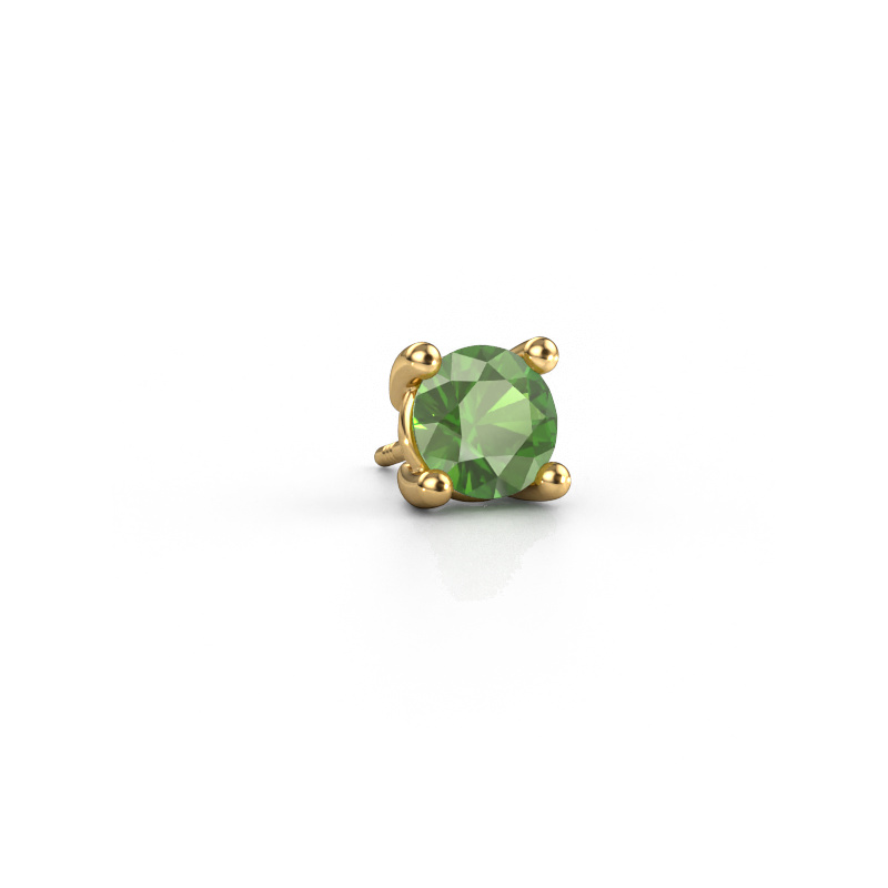 Bild von Männer Ohrstecker Dave RND 585 Gold Turmalin grün 6.5 mm