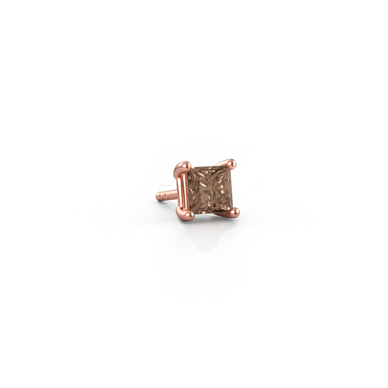 Bild av örhänge för män Dave SQR 585 roséguld Brun diamant 0.50 crt