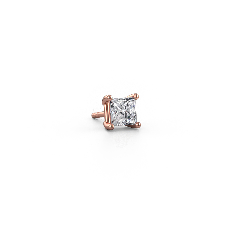 Bild von Männer Ohrstecker Dave SQR 585 Roségold Lab-grown Diamant 0.50 crt