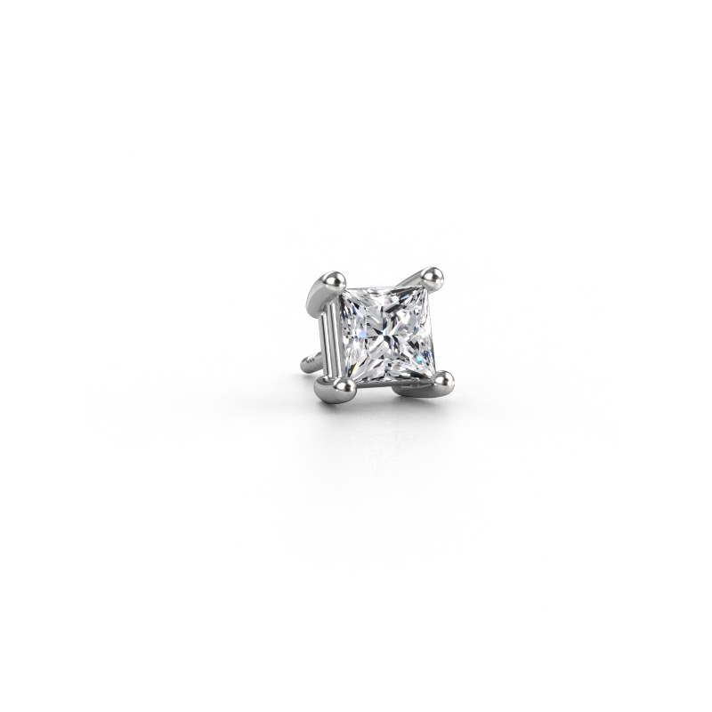 Afbeelding van Heren oorbel Dave SQR 585 witgoud Lab-grown diamant 0.80 crt