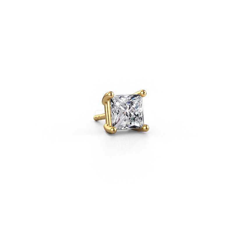 Image de Boucle d'oreille homme Dave SQR 585 or jaune Diamant 1.00 crt