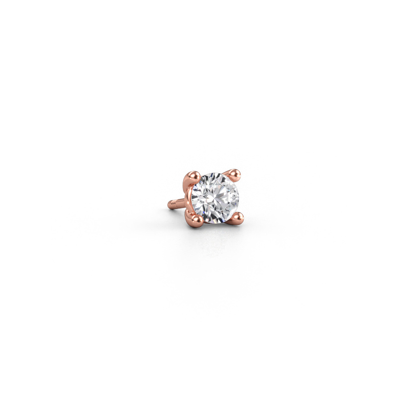 Bild av örhänge för män Dave RND 585 roséguld Diamant 0.40 crt