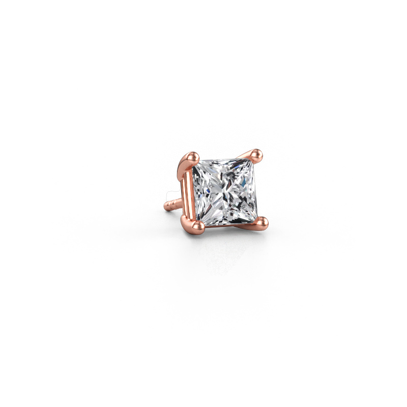 Immagine di Orecchino da uomo Dave SQR 585 oro rosa Diamante 2.00 crt