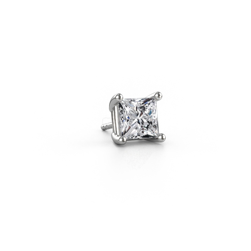 Bild von Männer Ohrstecker Dave SQR 585 Weißgold Diamant 2.00 crt