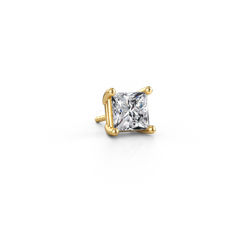 Immagine di Orecchino da uomo Dave SQR 585 oro Diamante lab grown 2.00 crt