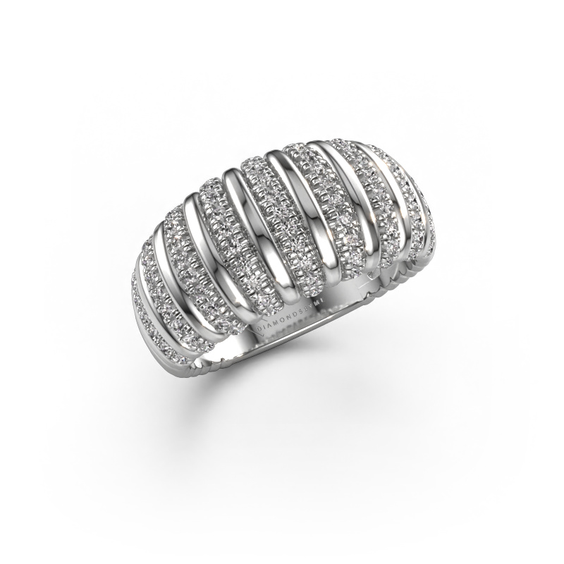 Bild von Ring Dawn 10mm 950 Platin Zirkonia 1 mm