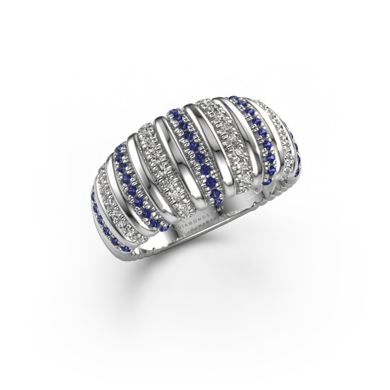 Image of Ring Dawn 10mm 585 white gold Sapphire 1 mm