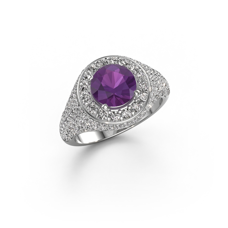 Image of Ring Dayle 950 platinum Amethyst 7 mm