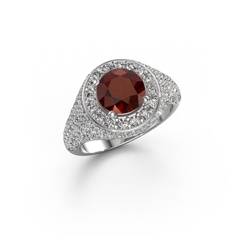 Image of Ring Dayle 950 platinum Garnet 7 mm