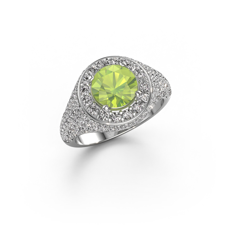 Bild von Ring Dayle 950 Platin Peridot 7 mm