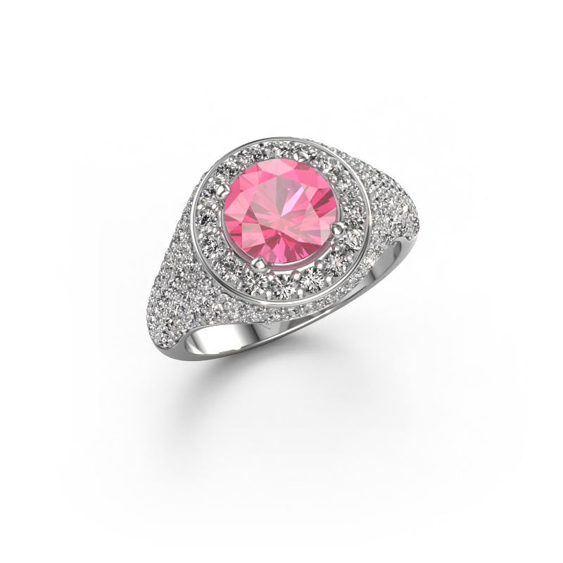 Bild von Ring Dayle 585 Weißgold Pink Saphir 7 mm