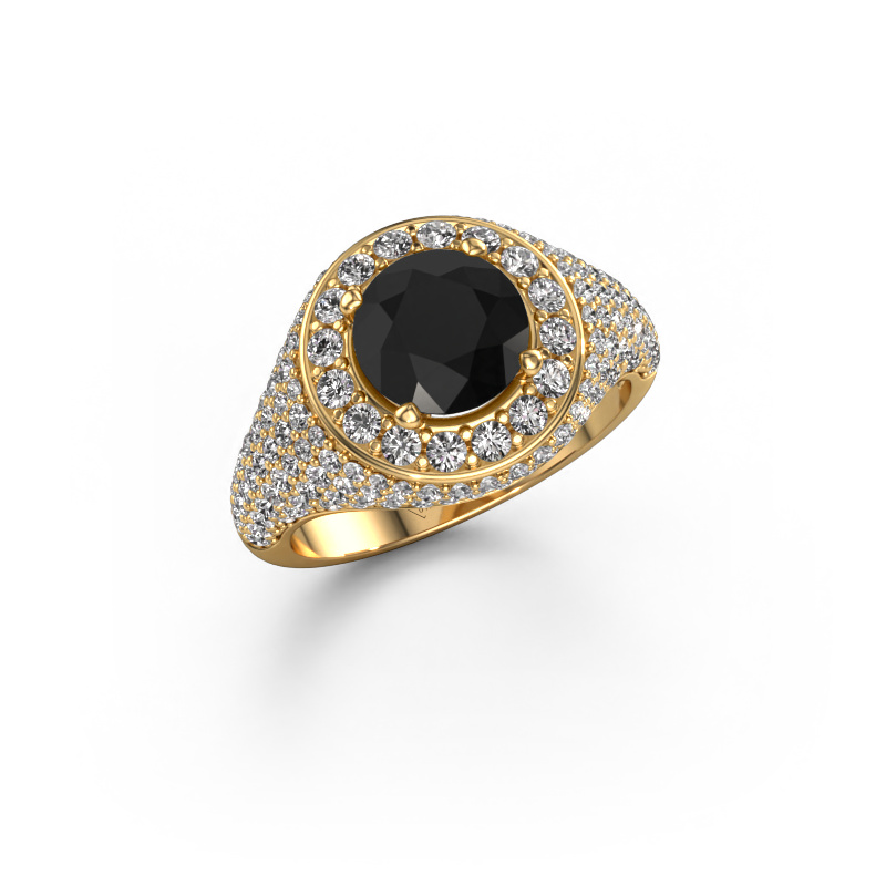 Image de Bague Dayle 585 or jaune Diamant noir 2.963 crt