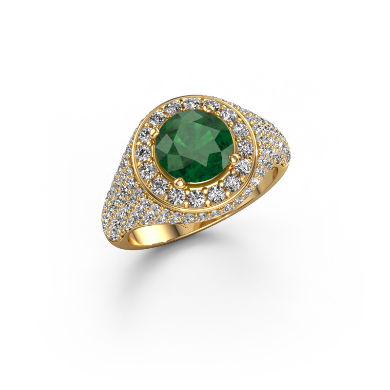 Image of Ring Dayle 585 gold Emerald 7 mm