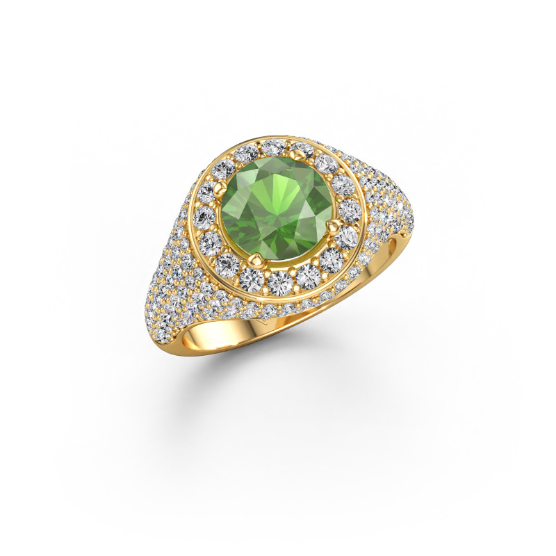 Bild von Ring Dayle 585 Gold Turmalin grün 7 mm
