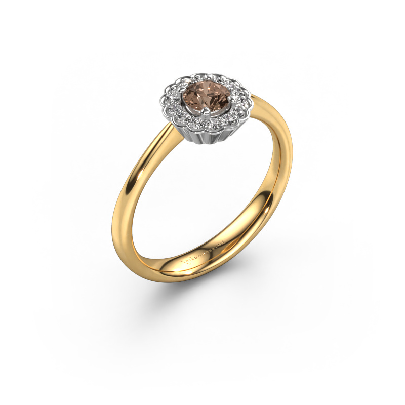 Bild von Verlobungsring Debi 585 Gold Braun Diamant 0.44 crt