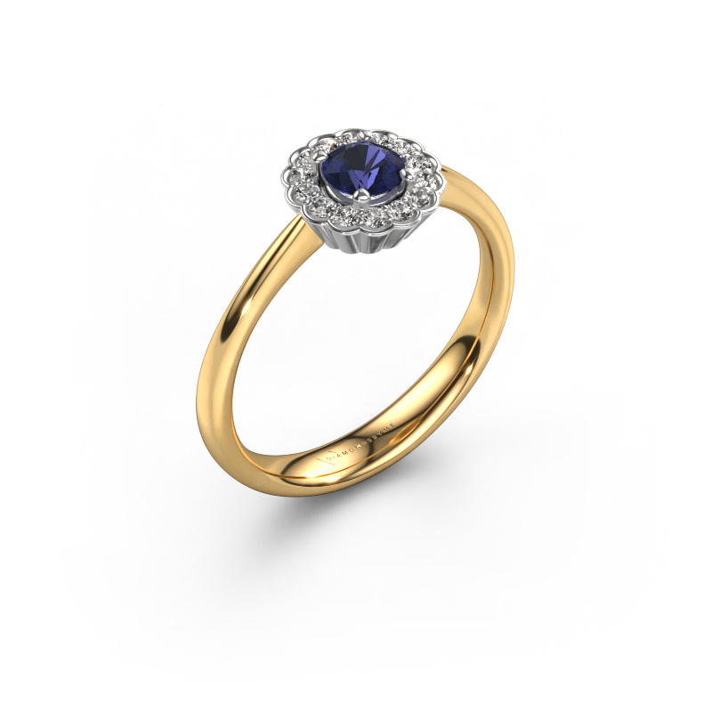 Image of Engagement ring Debi 585 gold Sapphire 4.2 mm
