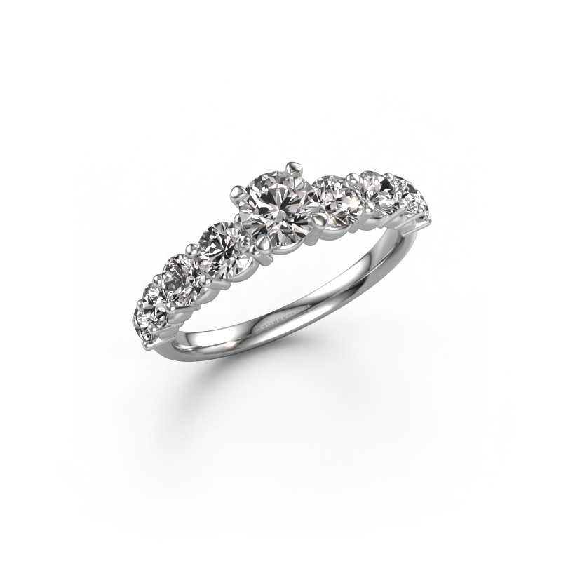 Image of Engagement ring Deja 950 platinum Diamond 1.560 crt