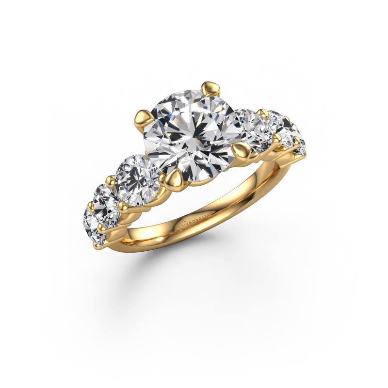 Image of Engagement ring Deja 585 gold Lab grown diamond 4.40 crt