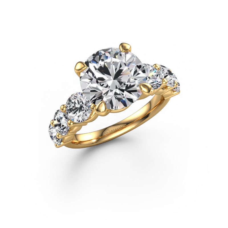 Image of Engagement ring Deja 585 gold Lab grown diamond 5.900 crt