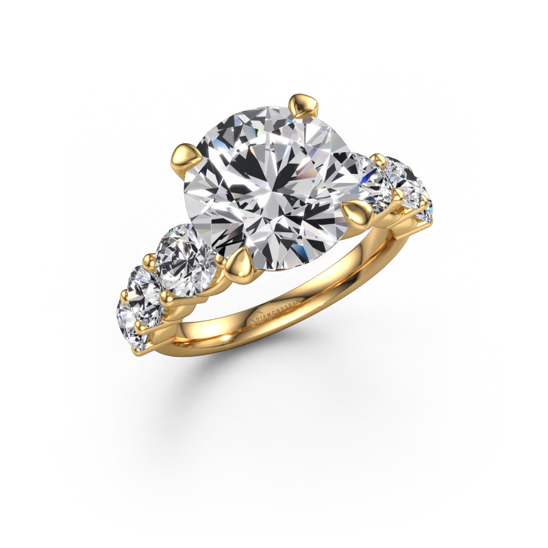 Image of Engagement ring Deja 585 gold Lab grown diamond 6.900 crt