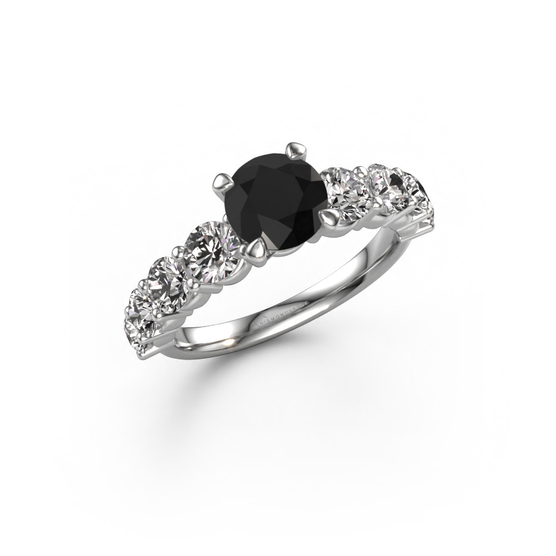 Bild von Verlobungsring Deja 950 Platin Schwarz Diamant 2.70 crt