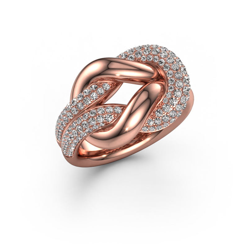 Image of Ring Delena 585 rose gold Lab grown diamond 0.817 crt