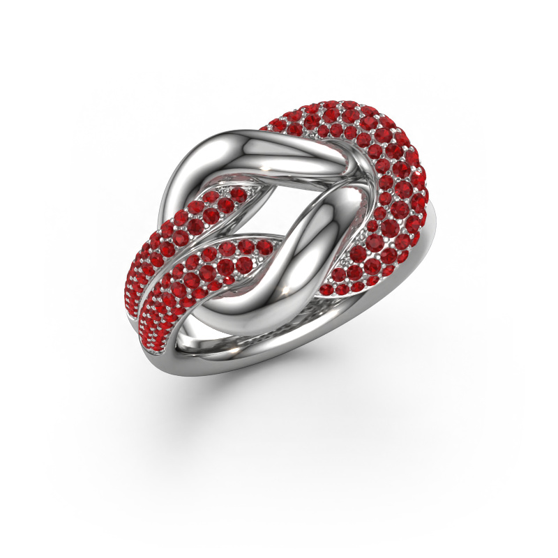 Image of Ring Delena 585 white gold Ruby 0.8 mm