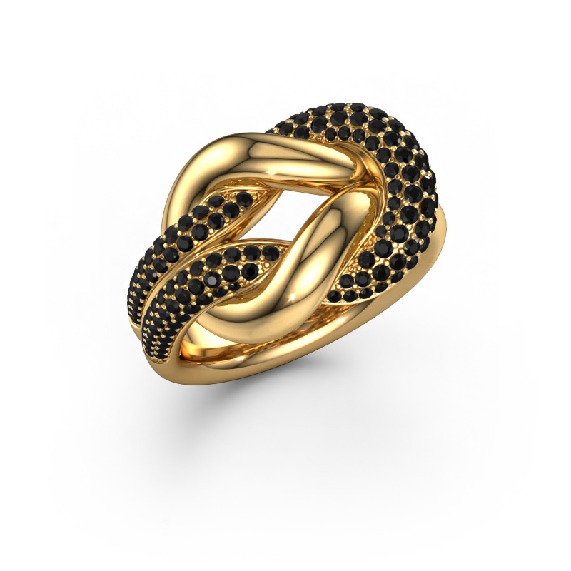 Bild von Ring Delena 585 Gold Schwarz Diamant 0.975 crt