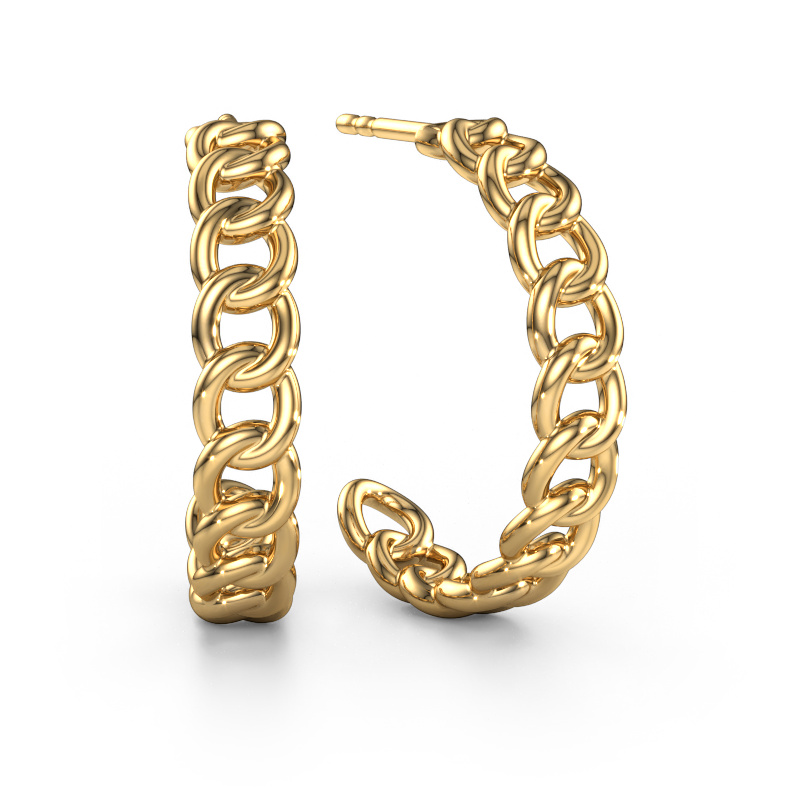 Image of Earrings Della 20mm 585 gold