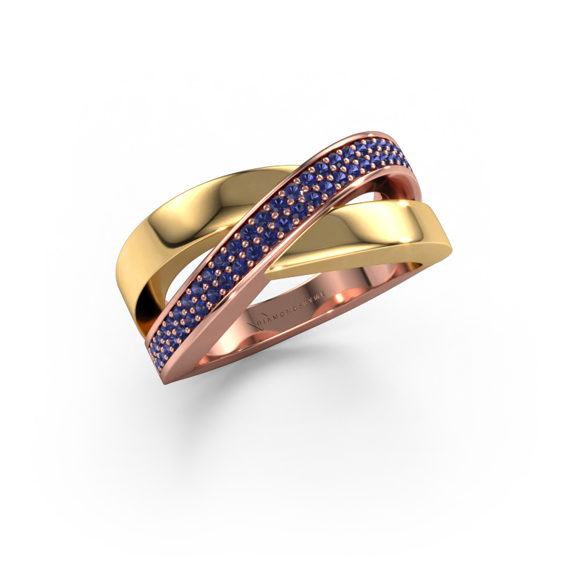 Bild von Ring Denisse 585 Roségold Saphir 1 mm